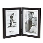 Malden international 5x7 Black Wood Vertical Hinged Double ready made frame - style 6416-57DV | Frame It/ Waban Gallery
