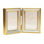 F.G. Galassi Gold  and blue 2 1/2 x 3  1/2  picture frame - style 14823V2 at Frame It Waban Gallery