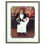 framed artwork French Waiter by Guy Buffet
