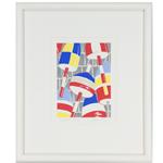 framed artwork Lobster Pots by Eric Holch