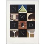 "Newton Collage" Plaque-Mounted Print