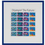 frame postage stamps "Stampin' the Future"