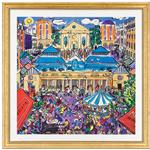 framed print of a City Street Scene
