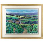 framed artwork Vineyard by Robert Schaar