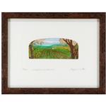 framed artwork Vineyard by Stephen Whittle