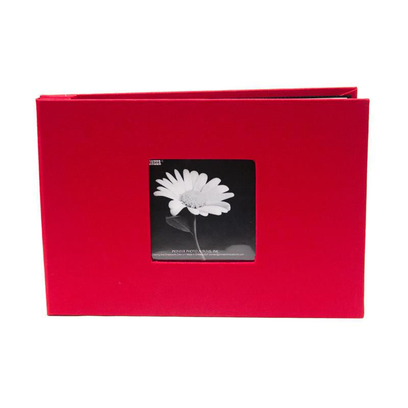 Pioneer E-Z Load 5x7 inch red fabric Memory Book - style MB57CBF/R - photo  album available at Frame It Waban Gallery