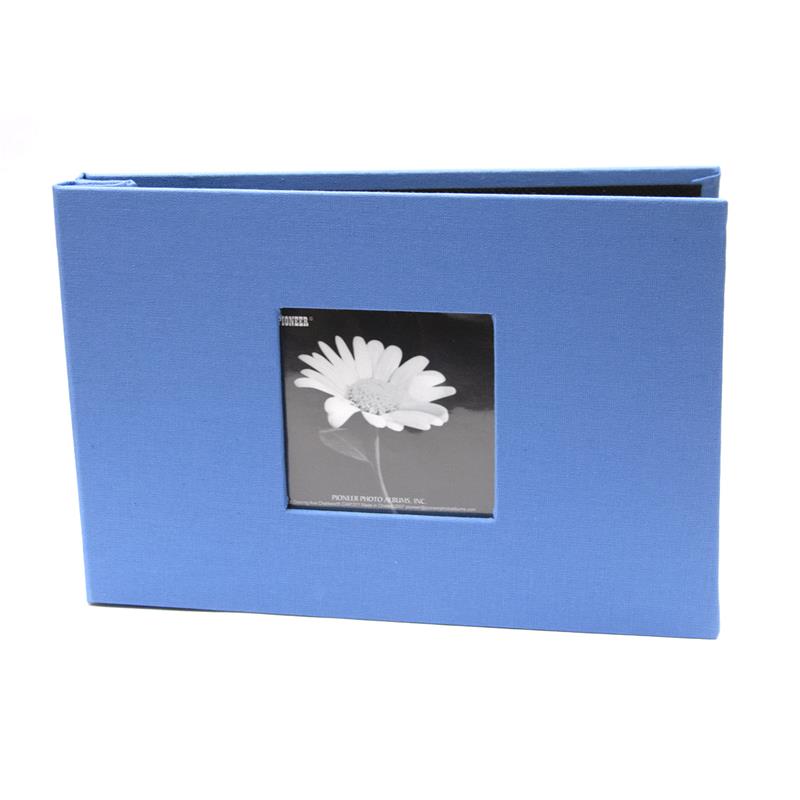 Pioneer E-Z Load 5x7 inch sky blue fabric Memory Book - style MB57CBF/SB -  photo album available at Frame It Waban Gallery