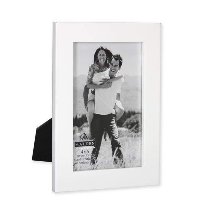 Malden International 4x6 White Wood Ready Made Frame - Style 372-46 | Frame It Waban Gallery