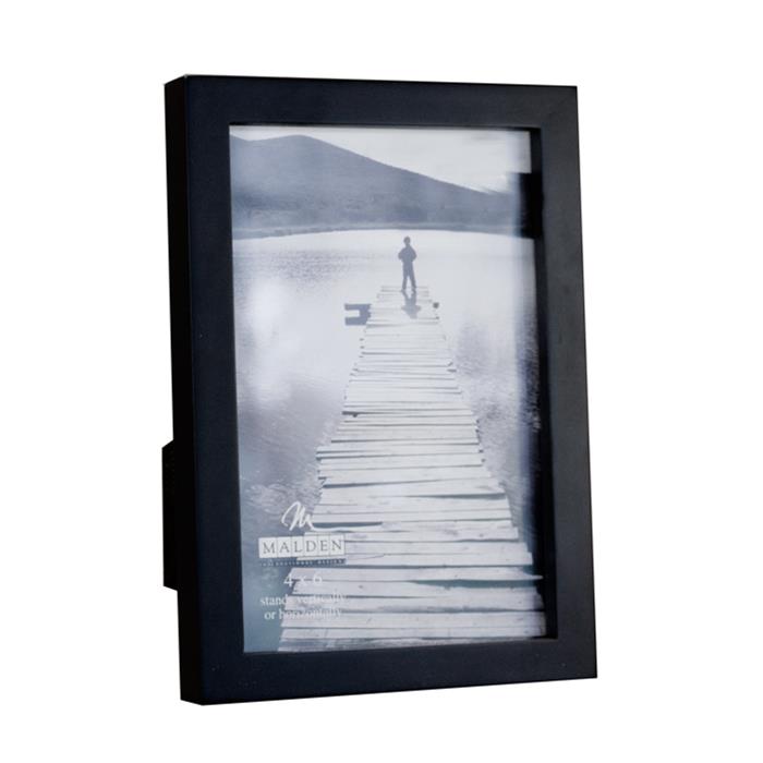 Malden International 3.5x5 Black Wood Ready Made Frame - Style 6416-35 | Frame It Waban Gallery