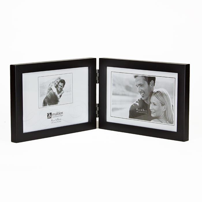 Malden international 4x6 double black ready made frame - style 6416-46DH | Frame It/ Waban Gallery