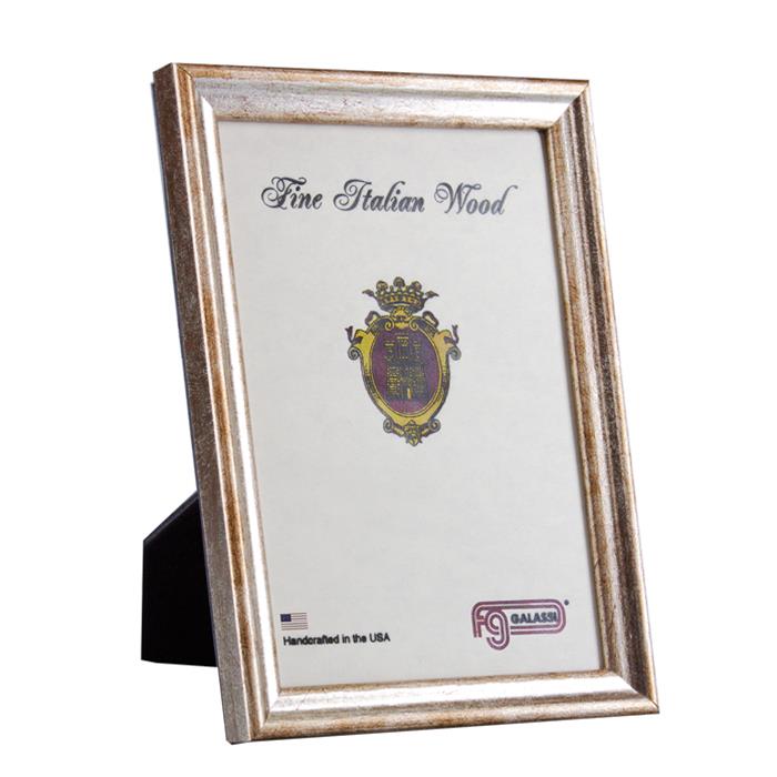 F.G. Galassi Silver 3.5x5 Ready Made Wood Frame - style 13835 | Frame It Waban Gallery