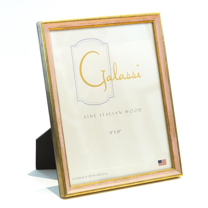 F.G. Galassi gold and pink ready made 8x10 picture frame - style 14980 at Frame It Waban Gallery