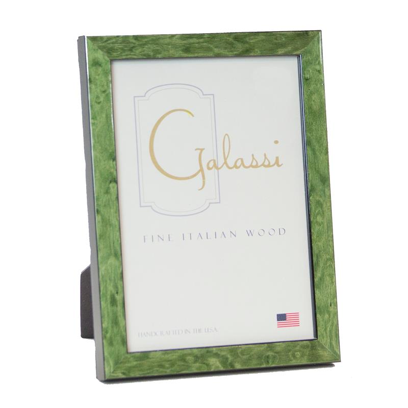 F.G. Galassi 5x7 green burl ready made frame - style 23857