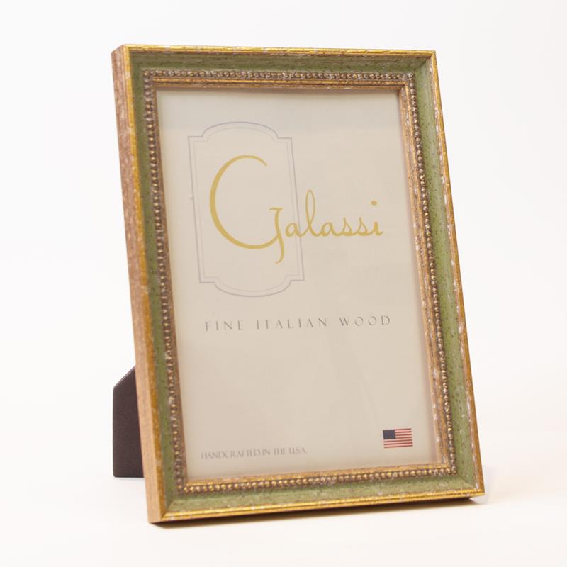 F.G. Galassi 4x6  antique green & gold  ready made frame - style 27446 | Frame It Waban Gallery 