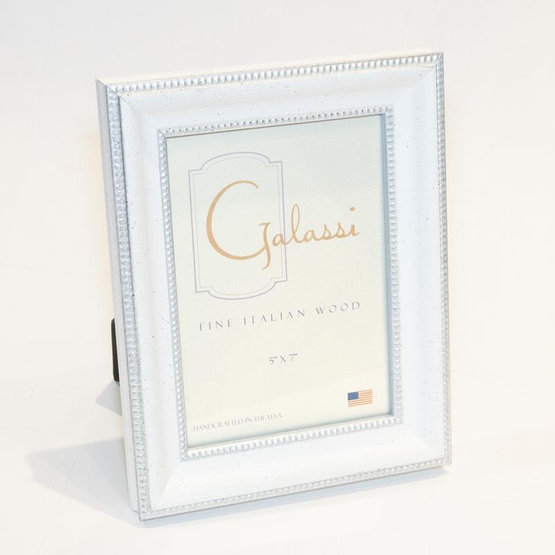 F.G. Galassi Emma white 5x7 wood ready made frame - style 55057