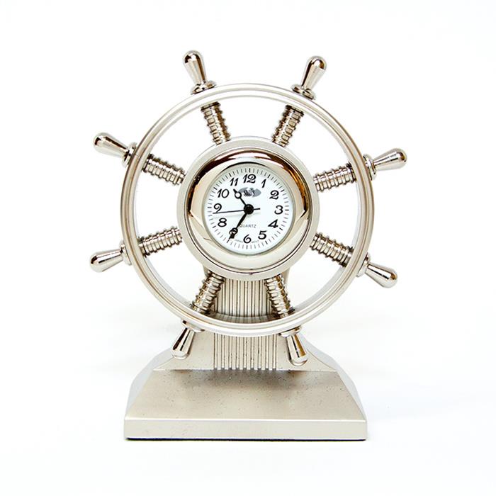 Sanis Enterprises Inc Ship Wheel Desk Clock CK464 - Frame It Waban Gallery