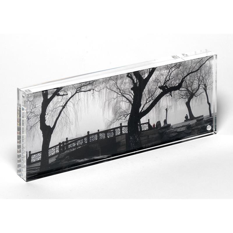 Canetti 4x10 acrylic photo frame with clear edge - LC400