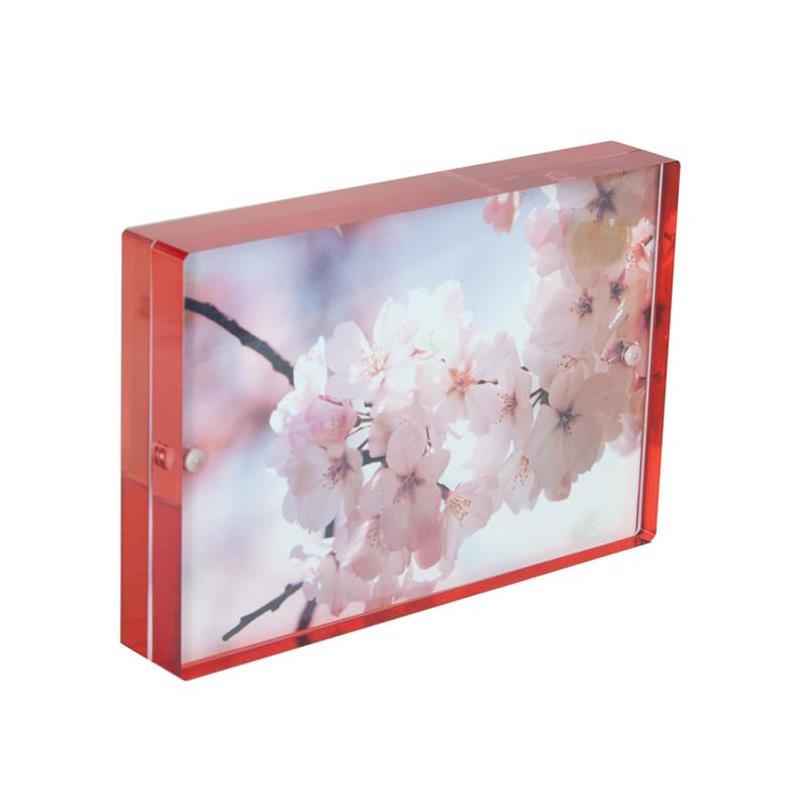 Canetti 2x3 Red Acrylic Magnet Ready Made Frame - Style LC302R | Frame It Waban Gallery