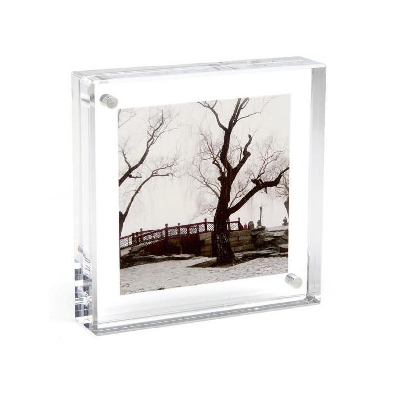 Canetti LC444 4"x4" Acrylic Magnet Frame - Clear