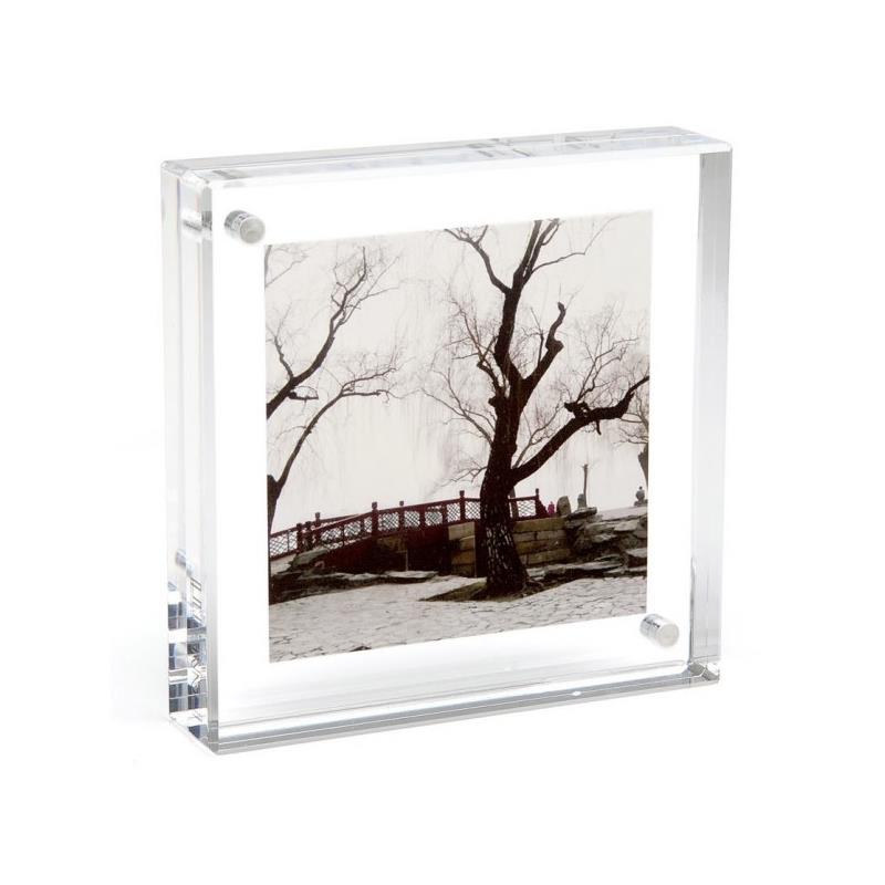 Canetti 8 x 8 acrylic photo frame with clear edge - LC888