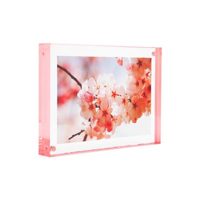 Canetti 2.5 x 3.5 acrylic photo frame with rose edge - LC502R
