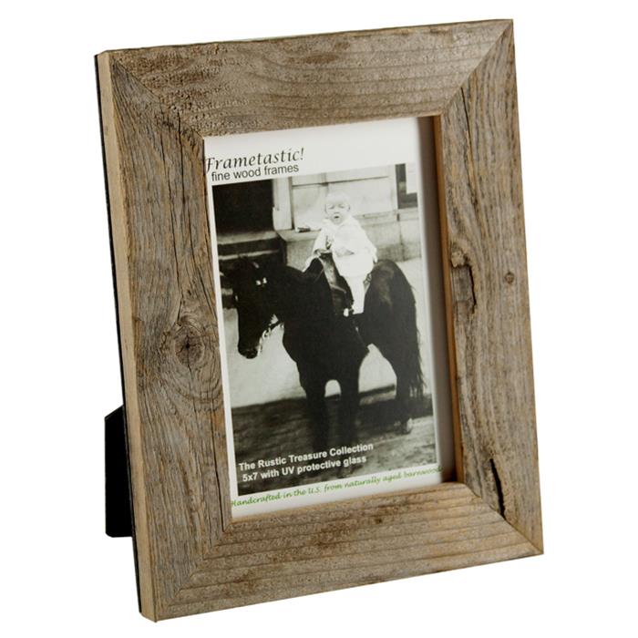 Frametastic 4x6 authentic white distressed wood ready made frame