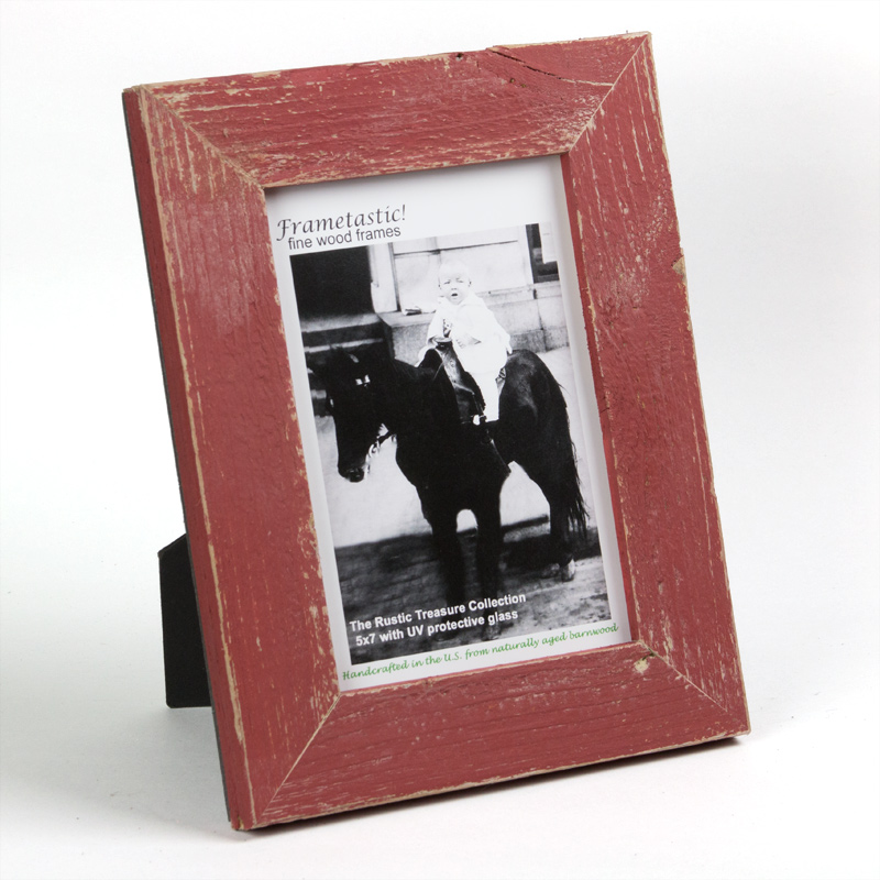 Frametastic 4x6 Rustic Treasures red ready made frame - style ECO1-R-46