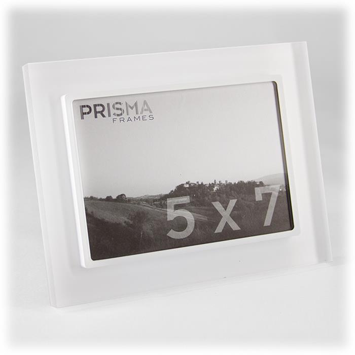 Prisma 5x7 snow white color acrylic ready made frame - style FBC00SW5 | Frame It/ Waban Gallery