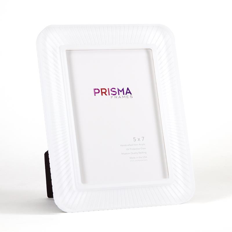 Prisma 5x7 white color solid acrylic ready made frame - style FBC0365 | Frame It/ Waban Gallery