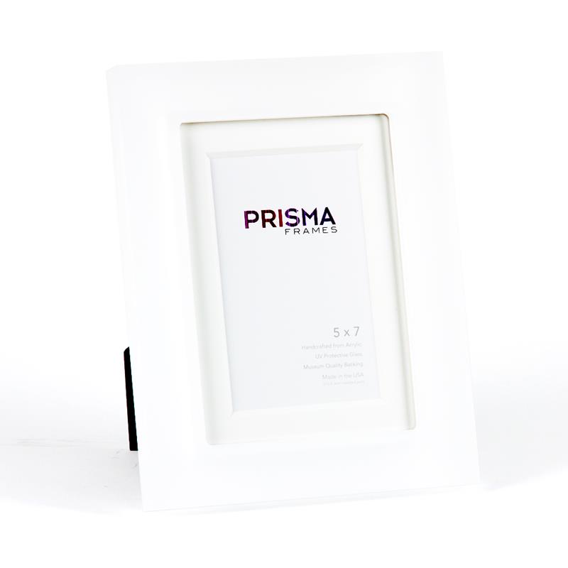 Prisma Perla 5x7 sanded snow white acrylic ready made frame - style FKS00SM5  | Frame It/ Waban Gallery