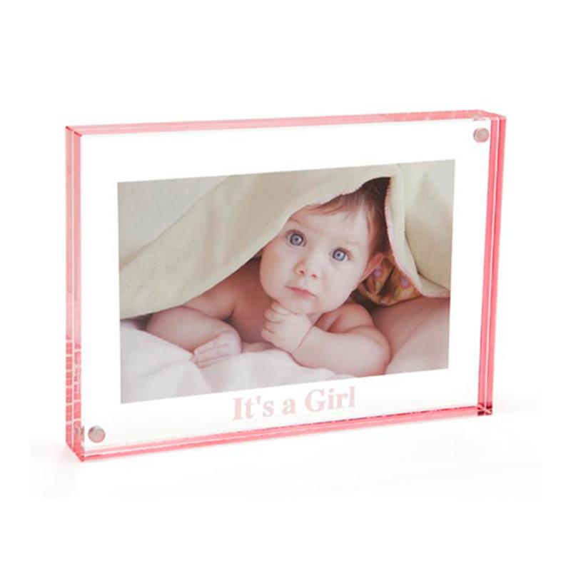 Canetti LC505R-G 5"x7" "It's A Girl!" Magnet Frame - Rose