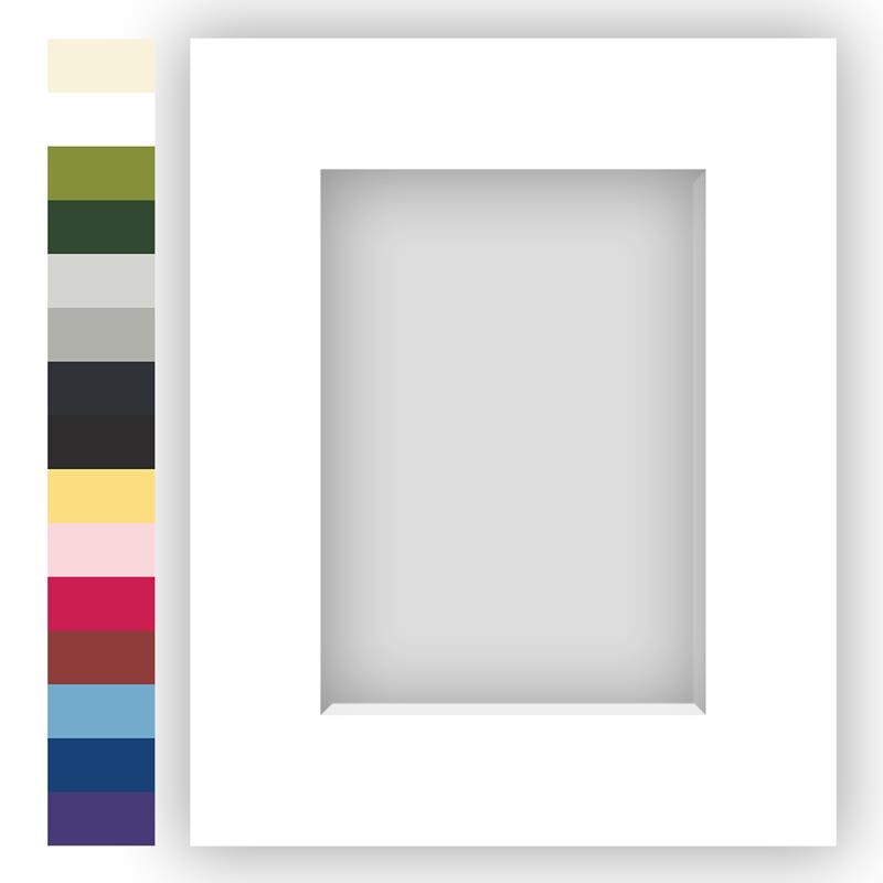 Archival matting for 8x10 picture frames with 1 window to fit various sizes| Frame It / Waban Gallery  