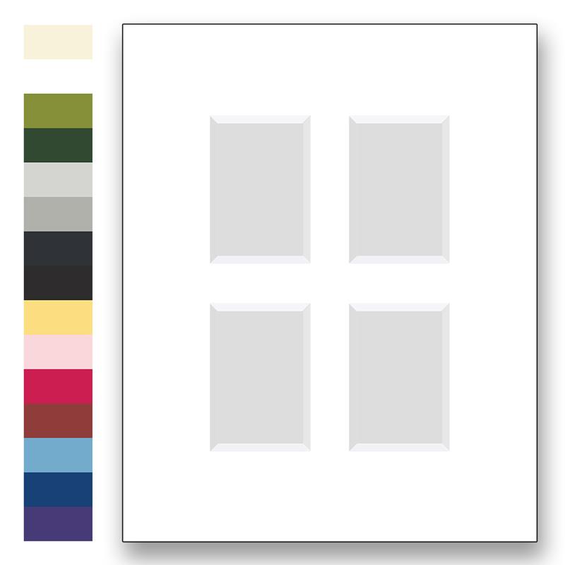 Archival matting for 8x10 picture frames with 2 windows to fit various sizes| Frame It / Waban Gallery  