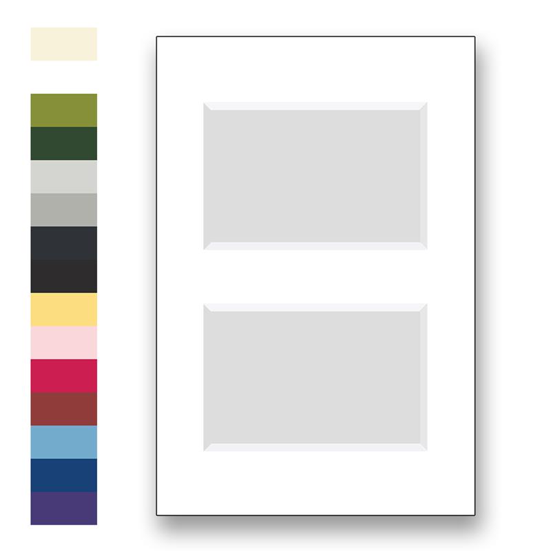 Archival matting for 12x18 picture frames with 2 windows to fit various sizes| Frame It / Waban Gallery  