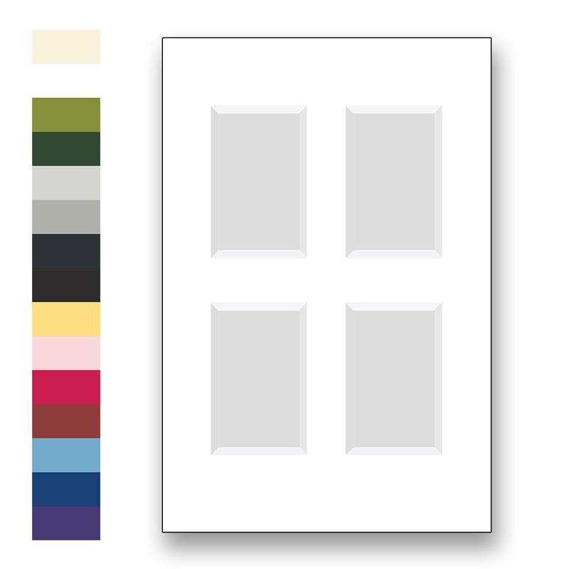 Archival Matting for 12x18 picture frames with 4 windows to fit various sizes| Frame It / Waban Gallery  