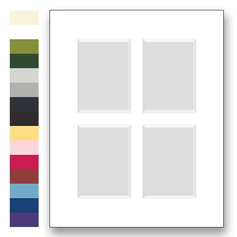 Archival matting for 16x20 size frames with 4 window openings | Frame It Waban Gallery