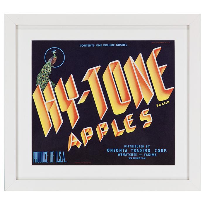hy tone apples advertising poster framed