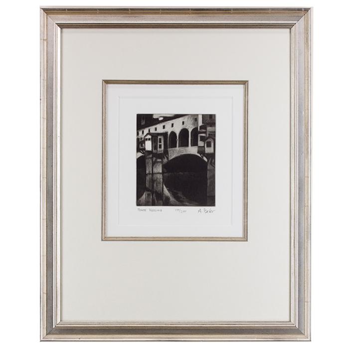 Framed artwork "Ponte Vecchio" by Anne Belov