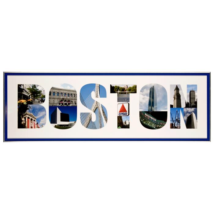 framed City of boston-2 photo collage by Kurt Neumann | Frame It Waban Gallery