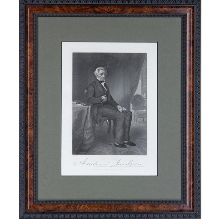 Etching of Andrew Jackson by Alonzo Chappel