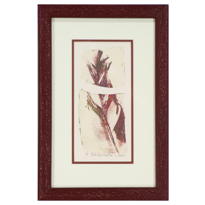 framed artwork Feather by L. Coluci