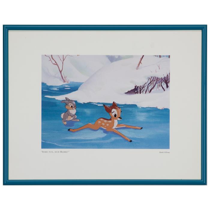 frame disney artwork "Some fun, huh Bambi?"