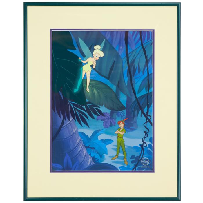 Framed artwork of Making Mischief Peter Pan Animation Cel