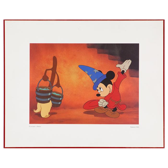 laminated disney artwork casting a spell from fantasia 1940