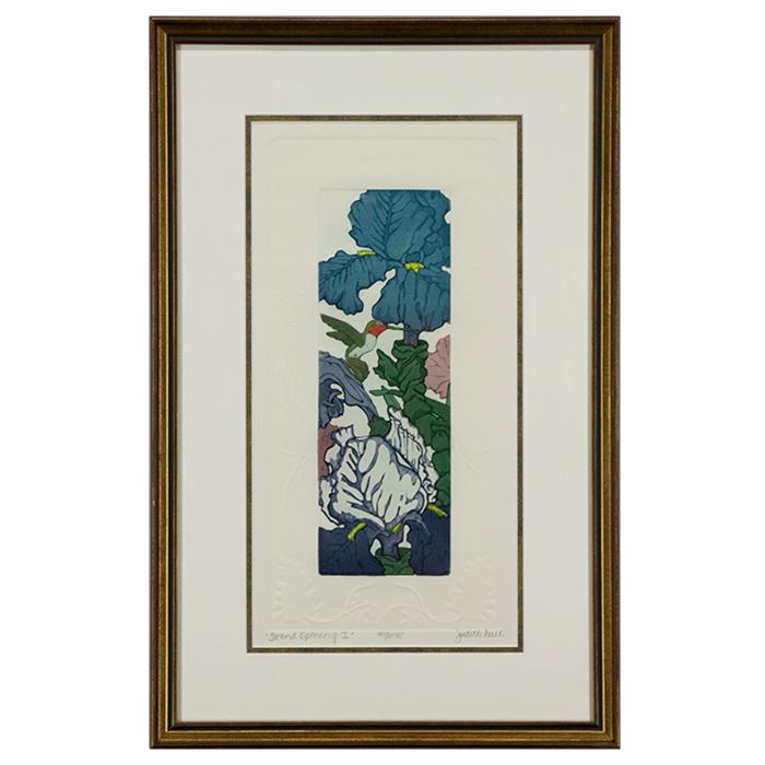 Framed artwork "Grand Opening I" by Judith Hall
