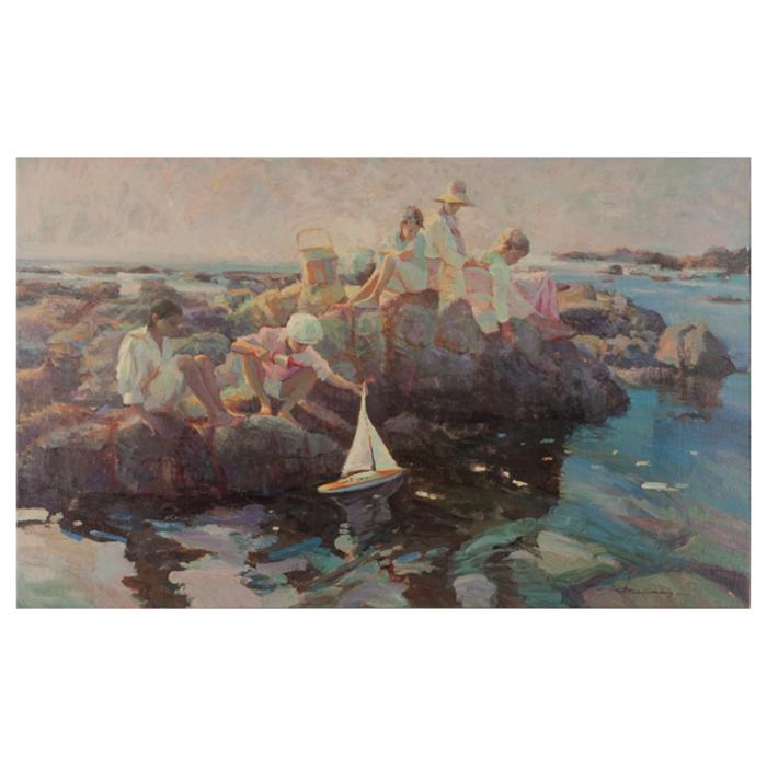 canvas print of Boat Launching by Don Hatfield