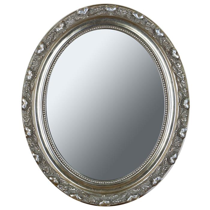 Framed Mirror in a 2" Wide Baroque Silver Wood Frame - In 4 Sizes | Frame It Waban Gallery