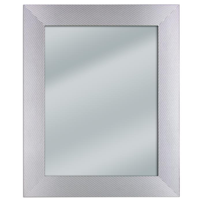 Framed Mirror Featuring Weaved Metal Over Wood - Size 24x30 | Frame It Waban Gallery