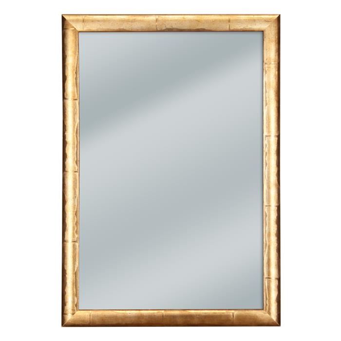 Weathered gold framed mirror 18 3/4 x 26 3/4