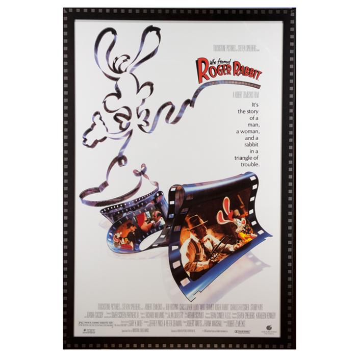 framed movie poster of Who Framed Roger Rabbit?